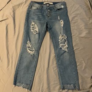Ashley Mason Distressed Jeans
